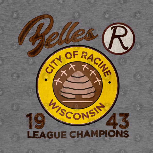 Racine Belles • AAGPBL Patch • Racine, Wisconsin by The MKE Rhine Maiden